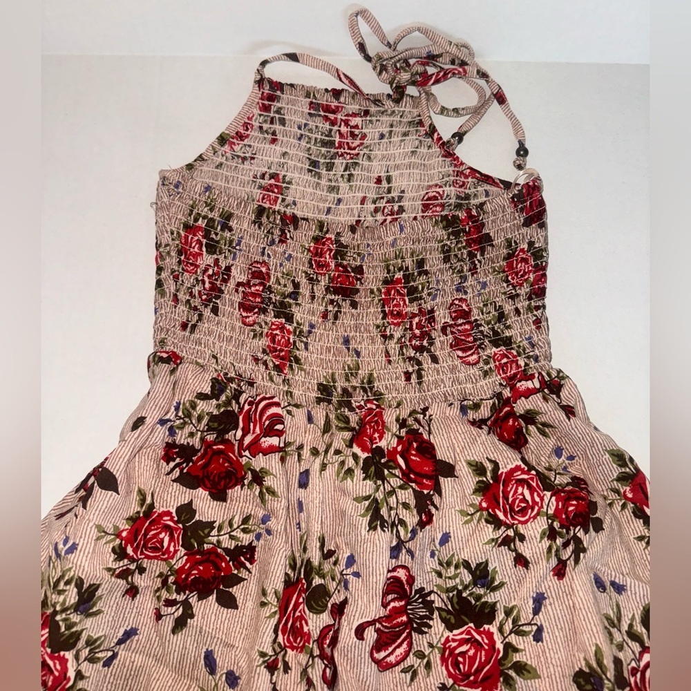 Floral Halter romper Dress - Picture 7 of 13
